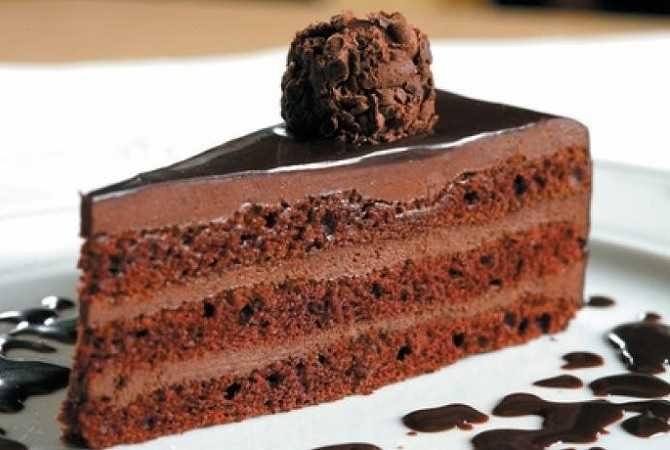 Шоколадный трюфельный торт