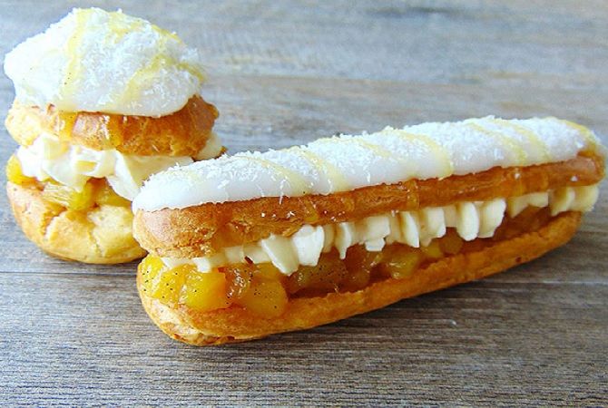 Эклеры Пина Колада рецепт с фото Эклеры Пина Колада рецепт с фото